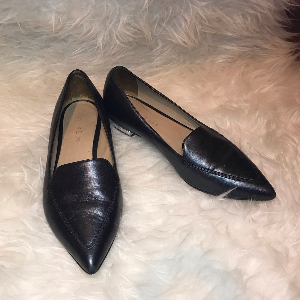 M. Gemi Leather Pointed Flats sz 5